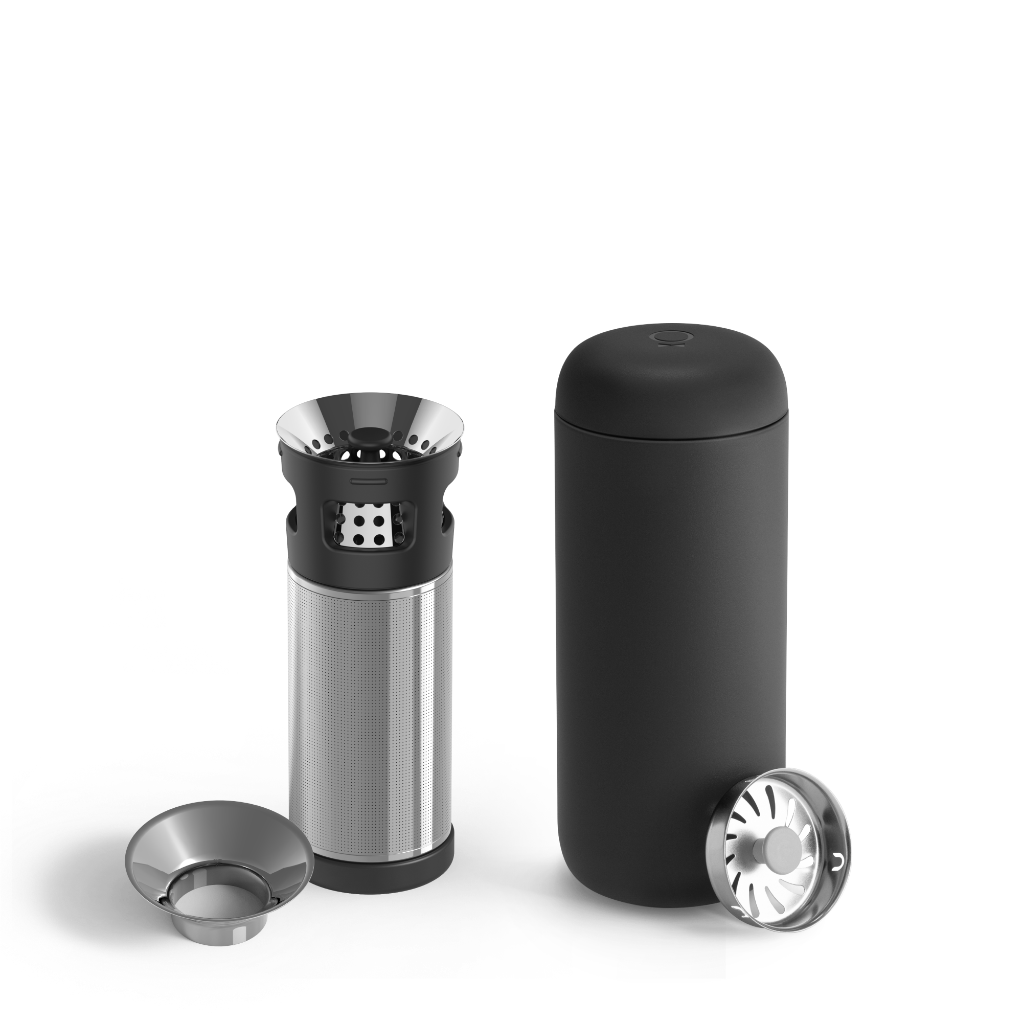 Fellow Carter Infuser Set 16 oz Matte Black Mug und Infuser 