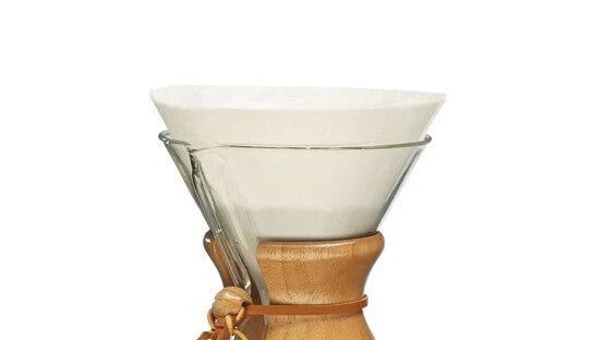 Chemex Filterpapier | weiß, rund, gefaltet, für 6-10 Tassen